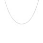 Voir la diapositive 1 : L'ATELIER D'AZUR Collier Chaine Or Rhodié Blanc - Maille Forçat Diamantée - Enfant