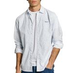 Pepe Jeans Chemise Blanc/ Homme Pepe jeans Anson. Coloris disponibles : Bleu