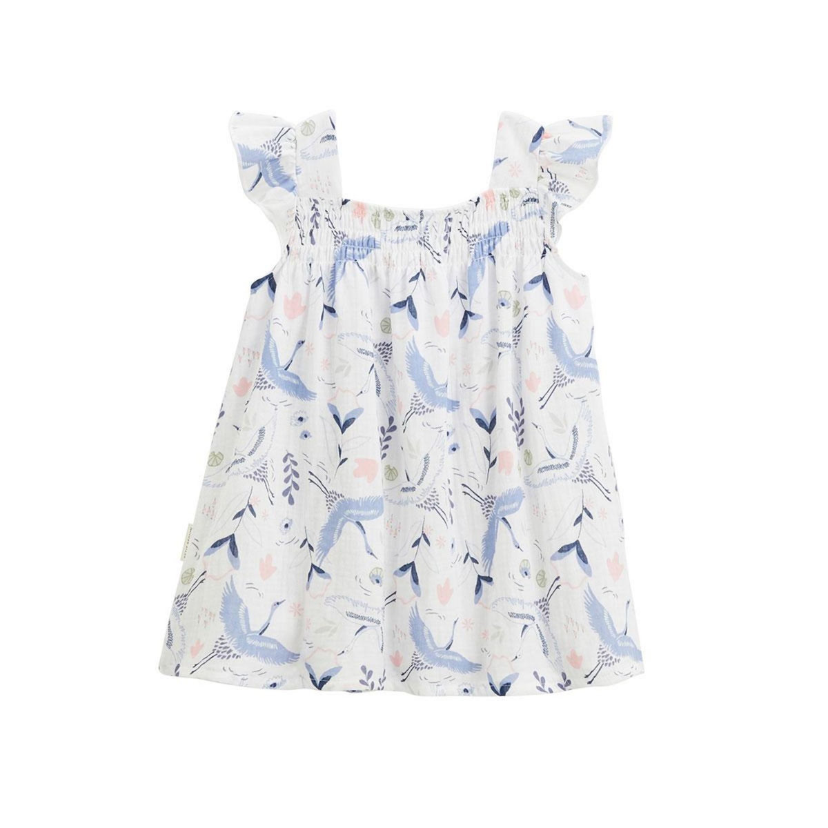 Petit Béguin Robe enfant en gaze de coton Tiana