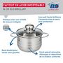 Voir la diapositive 3 : ELO Faitout haut 16 cm en acier inoxydable sans PFAS Elo Brillant