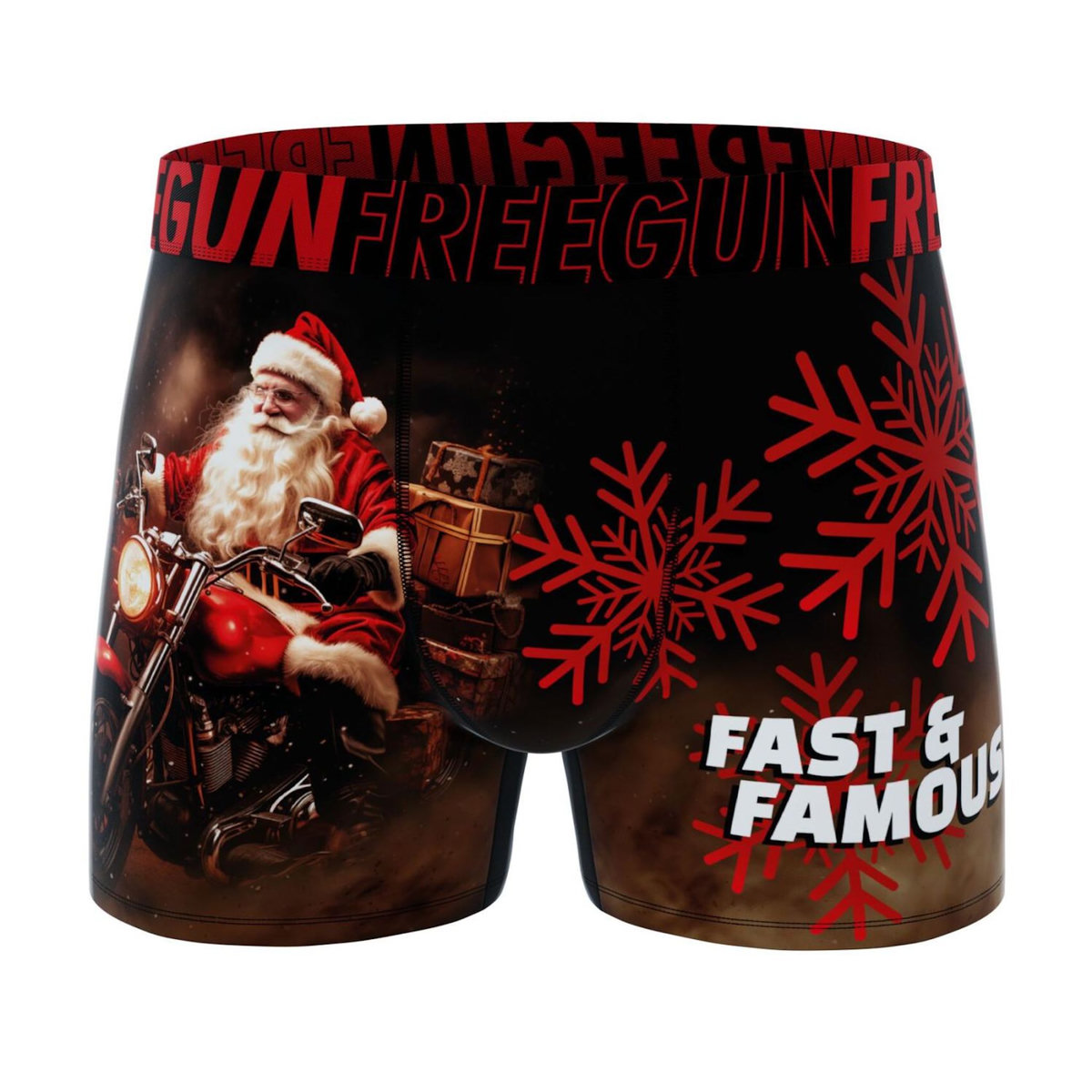 FREEGUN Lot de 3 boxers homme Christmas