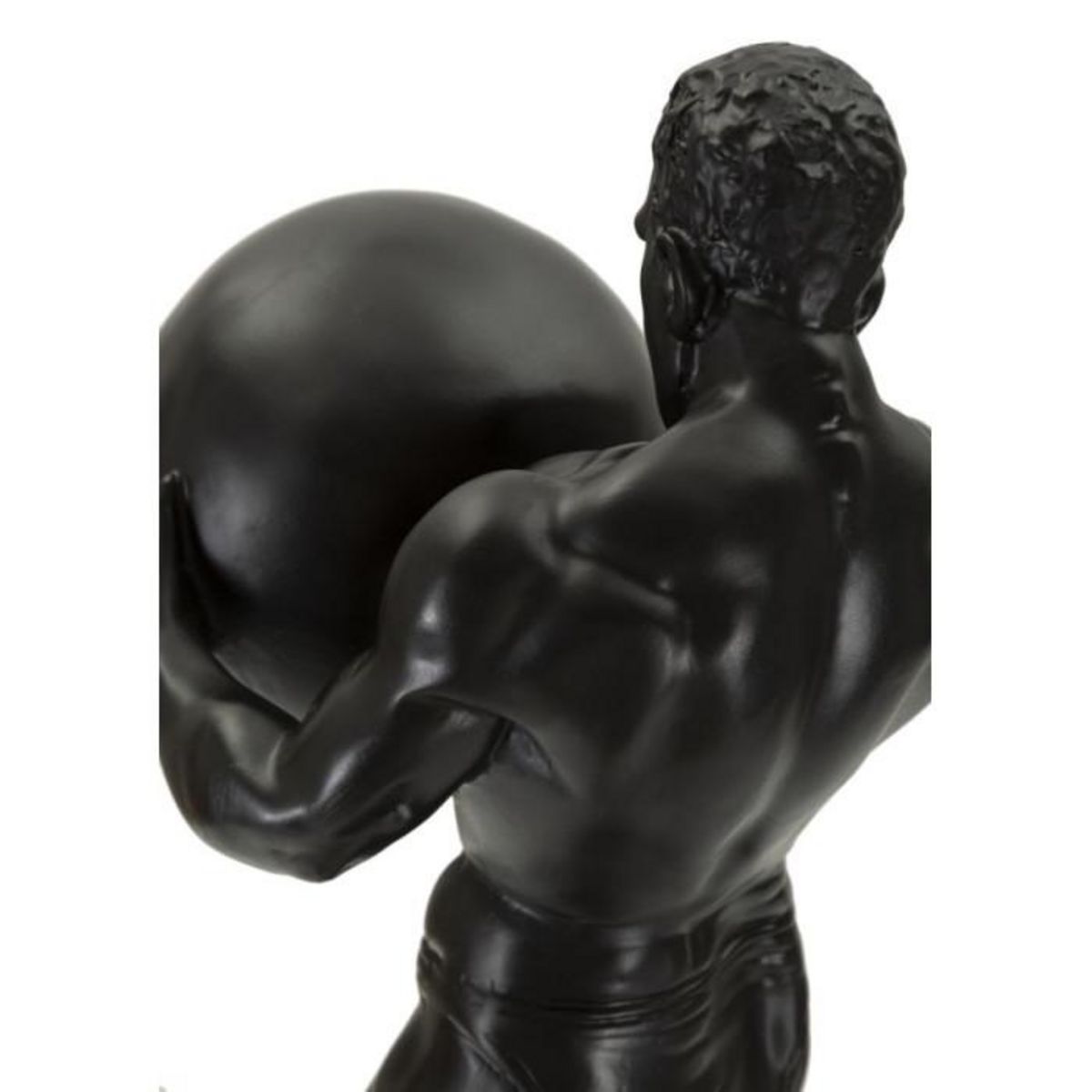 Paris Prix Statuette Homme Athlétique  Atlas  43cm Noir
