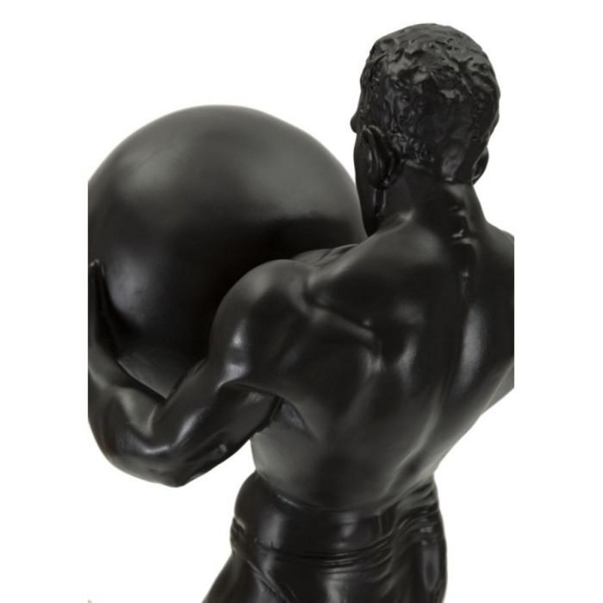 Paris Prix Statuette Homme Athlétique  Atlas  43cm Noir