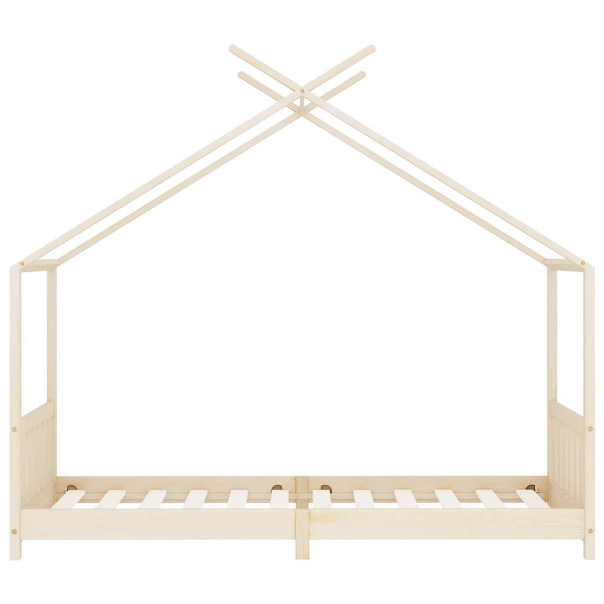 Voir la diapositive 4 : VIDAXL Cadre de lit d'enfant Bois de pin massif 90 x 200 cm