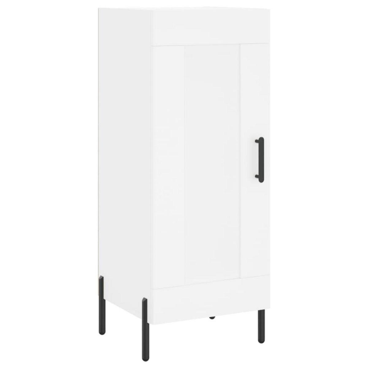 VIDAXL Buffet haut Blanc 34,5x34x180 cm Bois d'ingenierie
