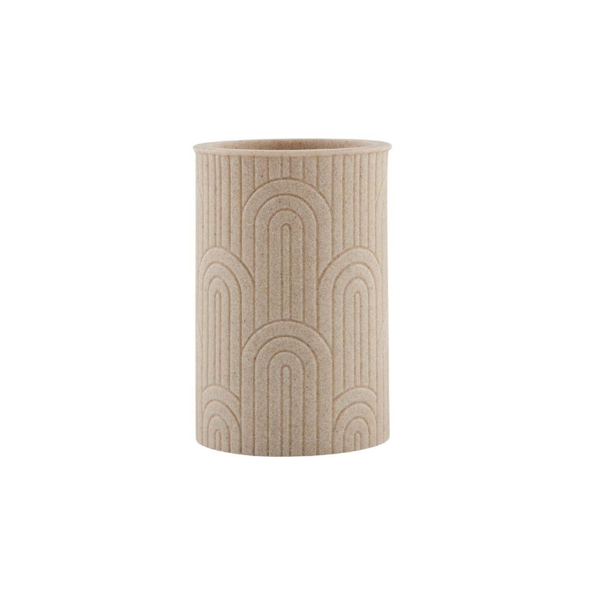 GUY LEVASSEUR Set salle de bain arche 3 pièces polyrésine beige