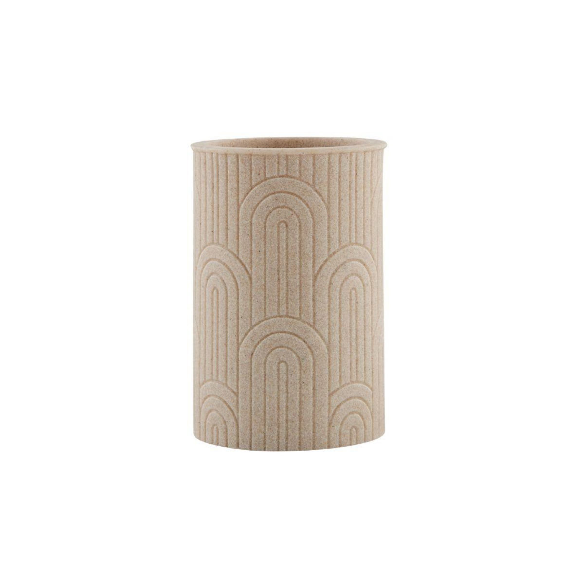 GUY LEVASSEUR Set salle de bain arche 3 pièces polyrésine beige