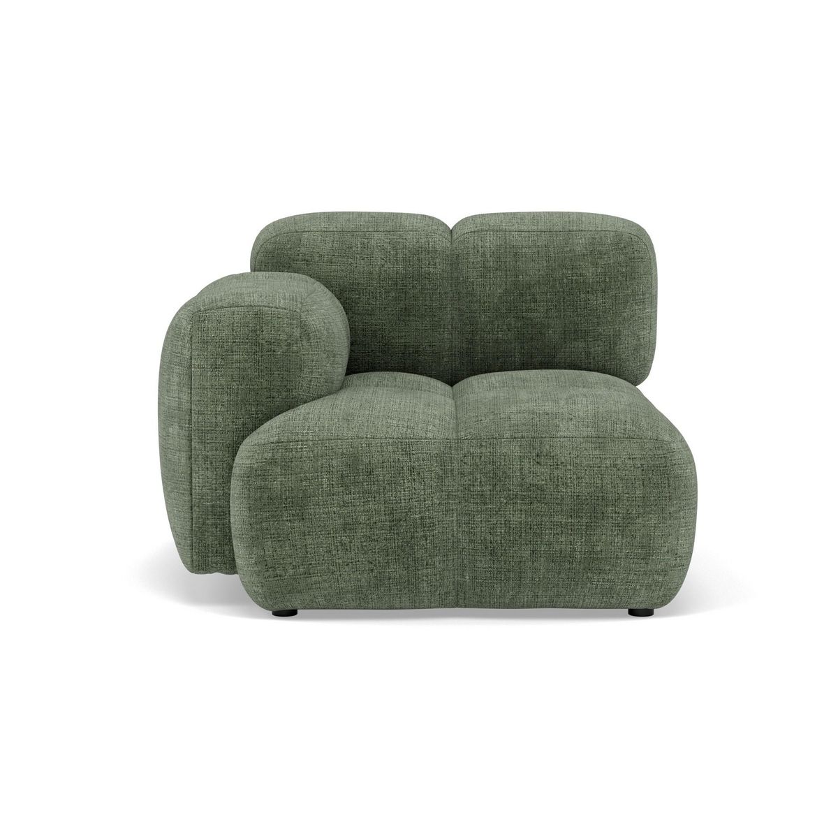 LISA DESIGN Grace - module d'assise gauche en velours texturé