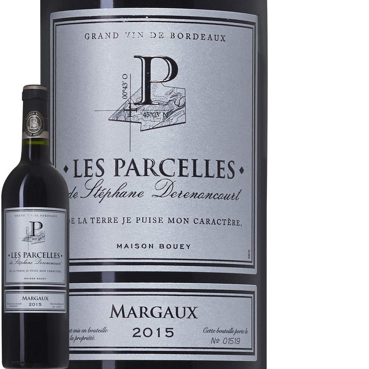 Les Parcelles de Stéphane Derenonourt Margaux Rouge 2015