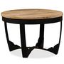Voir la diapositive 3 : VIDAXL Table basse bois de manguier brut 60x40 cm