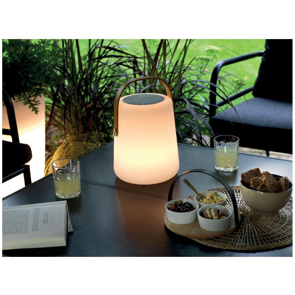 JARDIDECO Enceinte musicale d'extérieur portative lumineuse LED - Jardideco