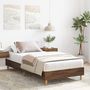 Voir la diapositive 3 : VIDAXL Cadre de lit sans matelas chene marron 75x190cm bois ingenierie