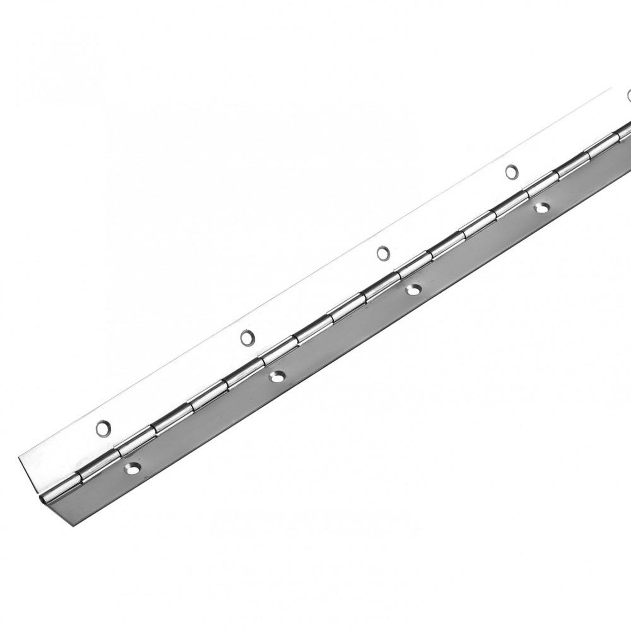 CENTRALE BRICO Charnière piano inox pour meuble, L.600 x l.32 mm