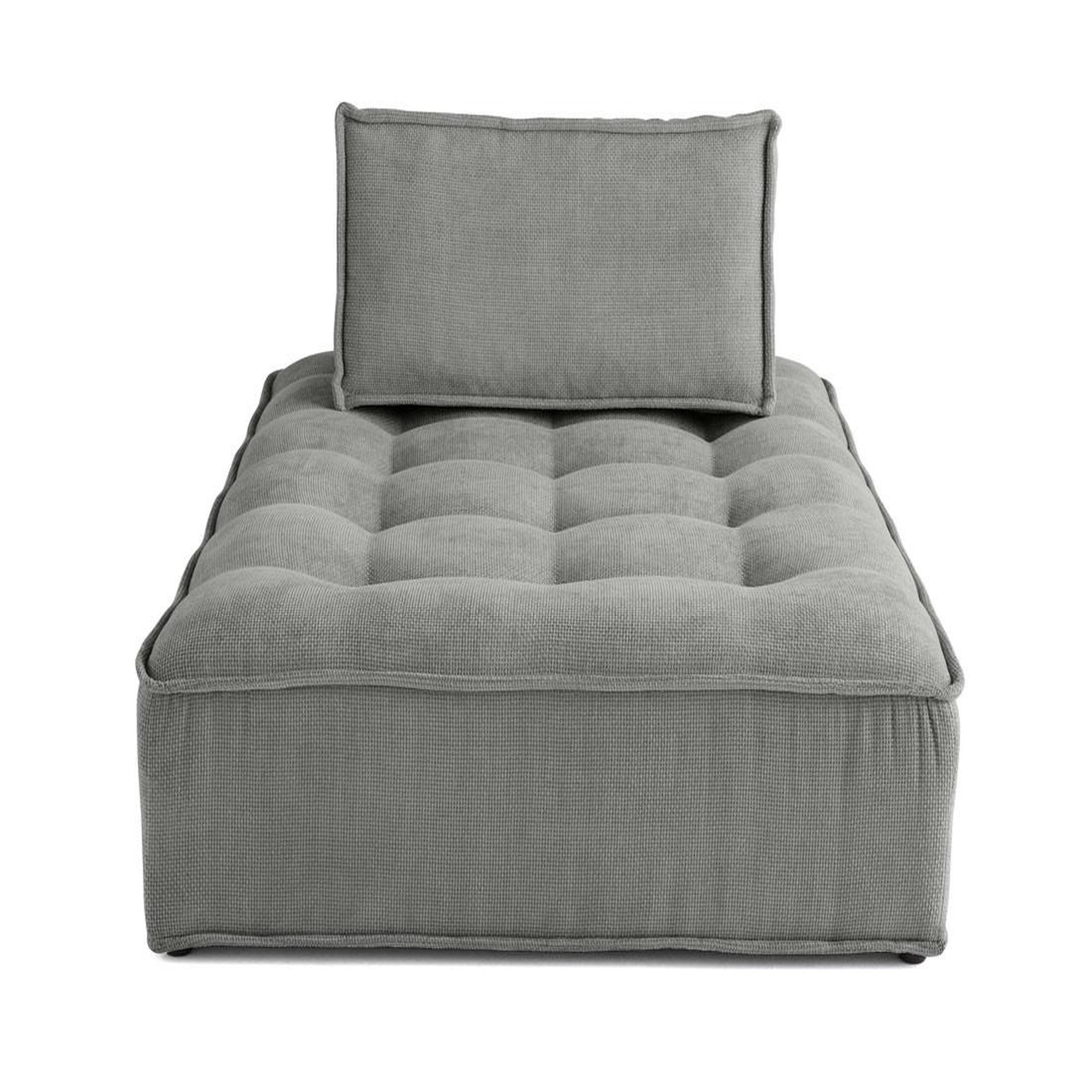 Voir la diapositive 1 : BEST MOBILIER Marisol - module d'assise méridienne - velours texturé