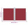 Voir la diapositive 6 : VIDAXL Auvent lateral retractable 170 x 600 cm Rouge