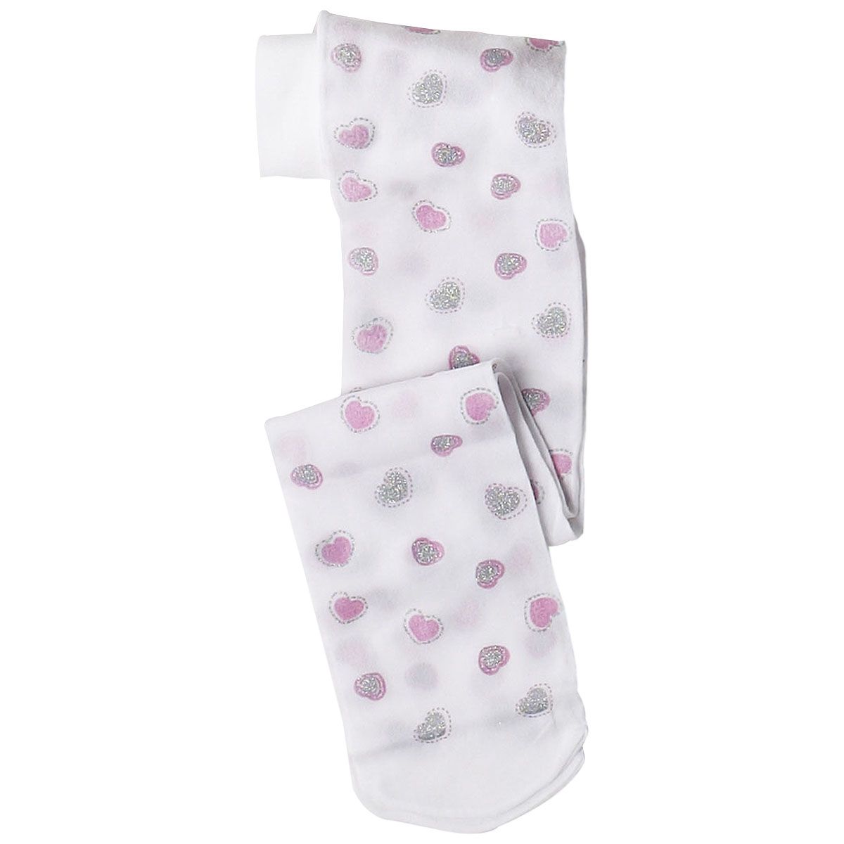 IN EXTENSO Collant imprimé coeurs enfant fille