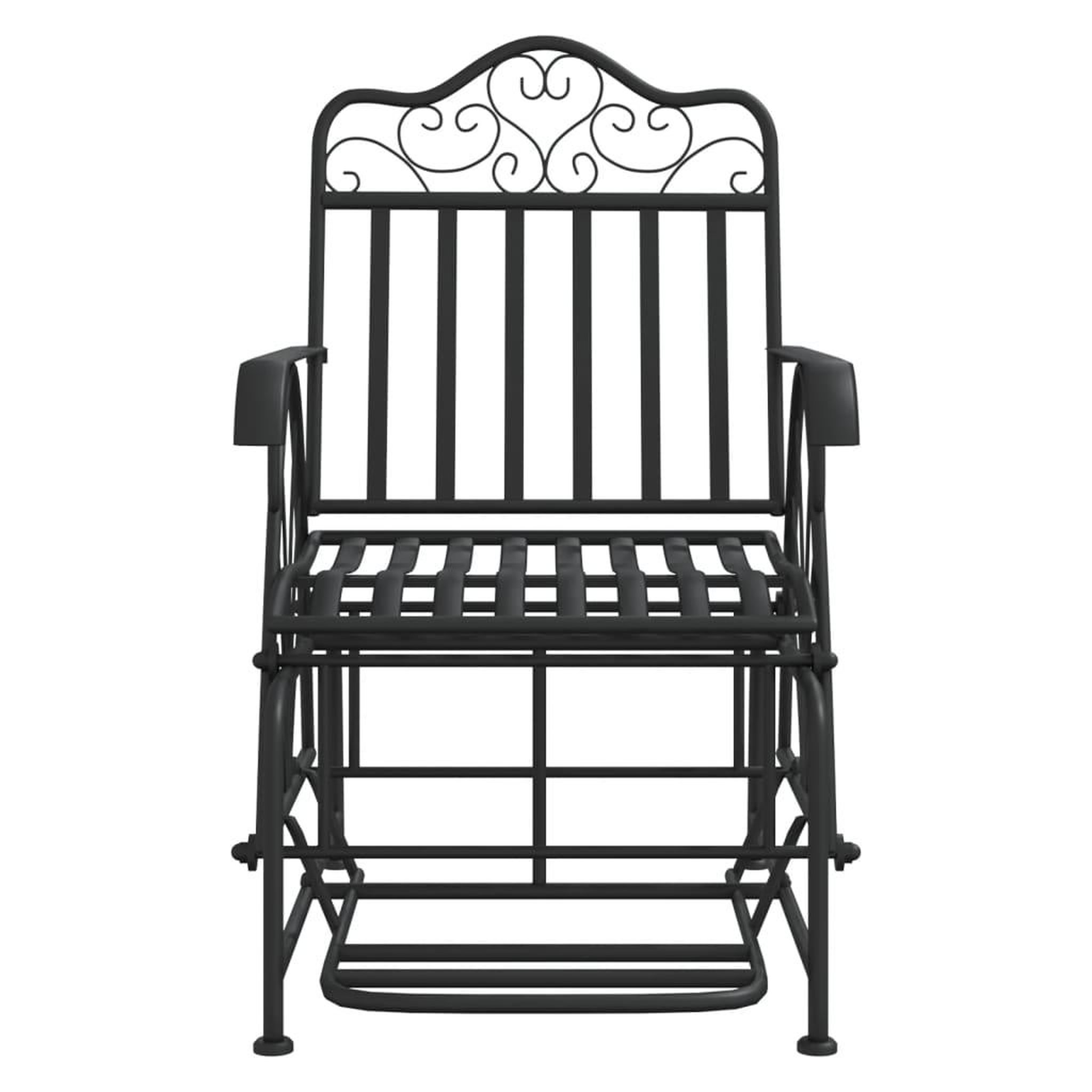 Voir la diapositive 3 : VIDAXL Banc coulissant 61 cm Noir Acier