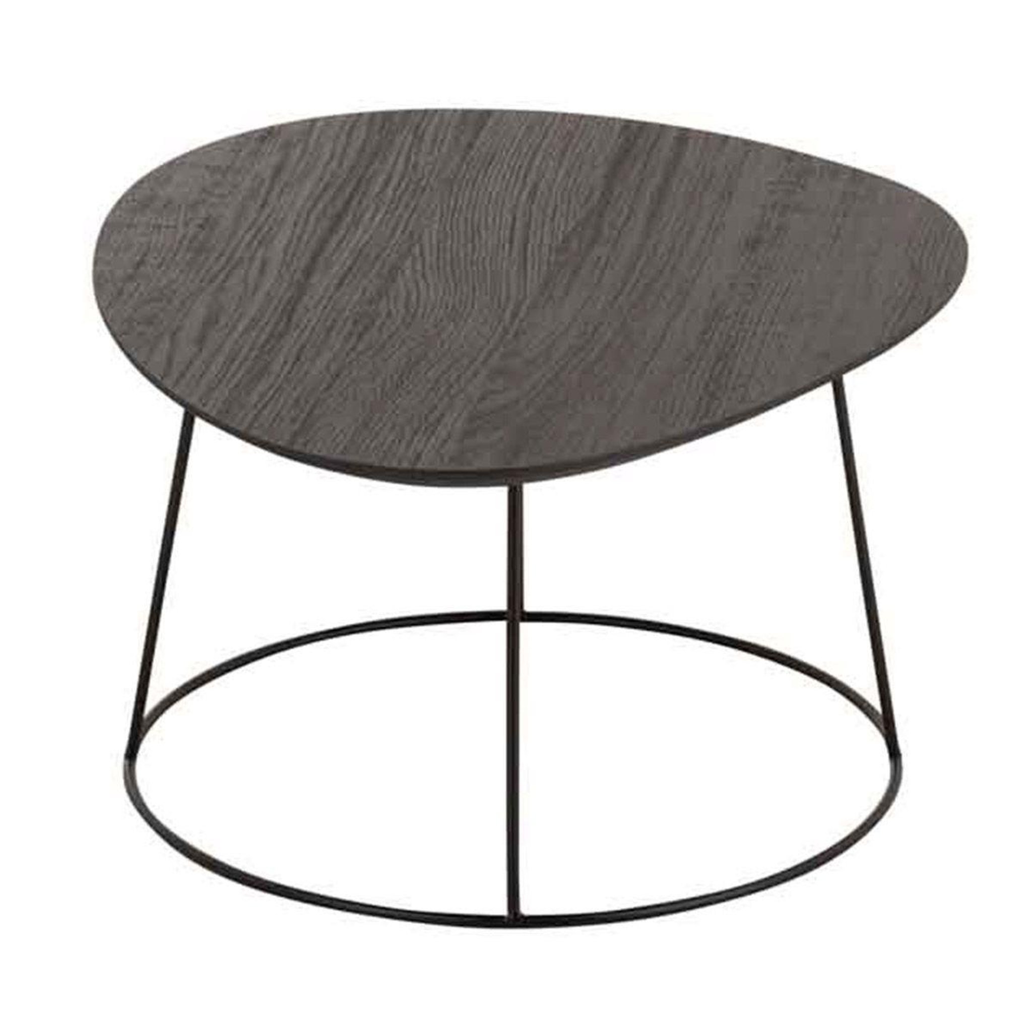 Voir la diapositive 3 : J-LINE Table basse design  mesla  121cm marron foncé