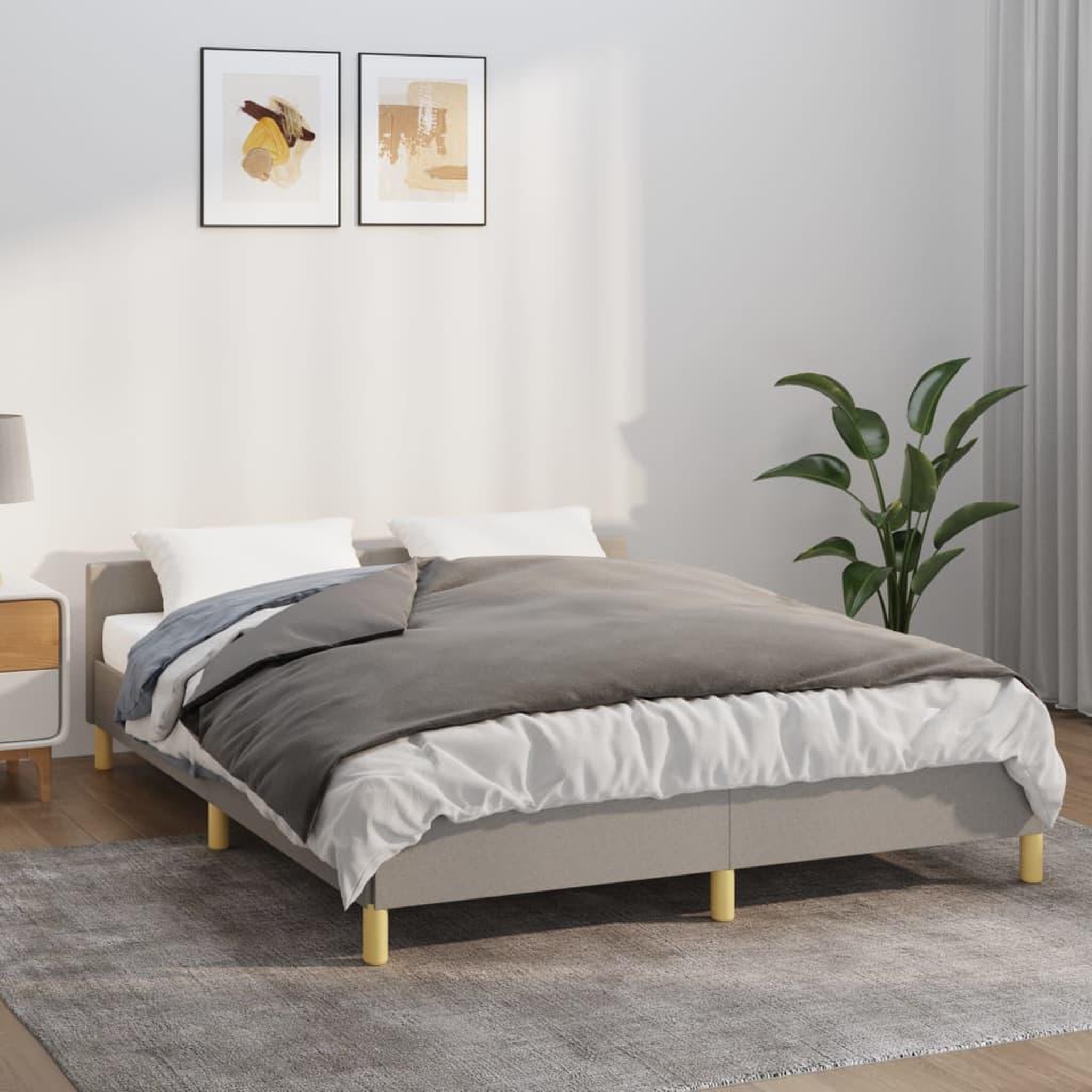 VIDAXL Couverture lestee avec housse Gris 152x203 cm 11 kg Tissu