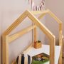Voir la diapositive 6 : IDIMEX Bureau enfant évolutif TINA en forme de maison, en pin massif