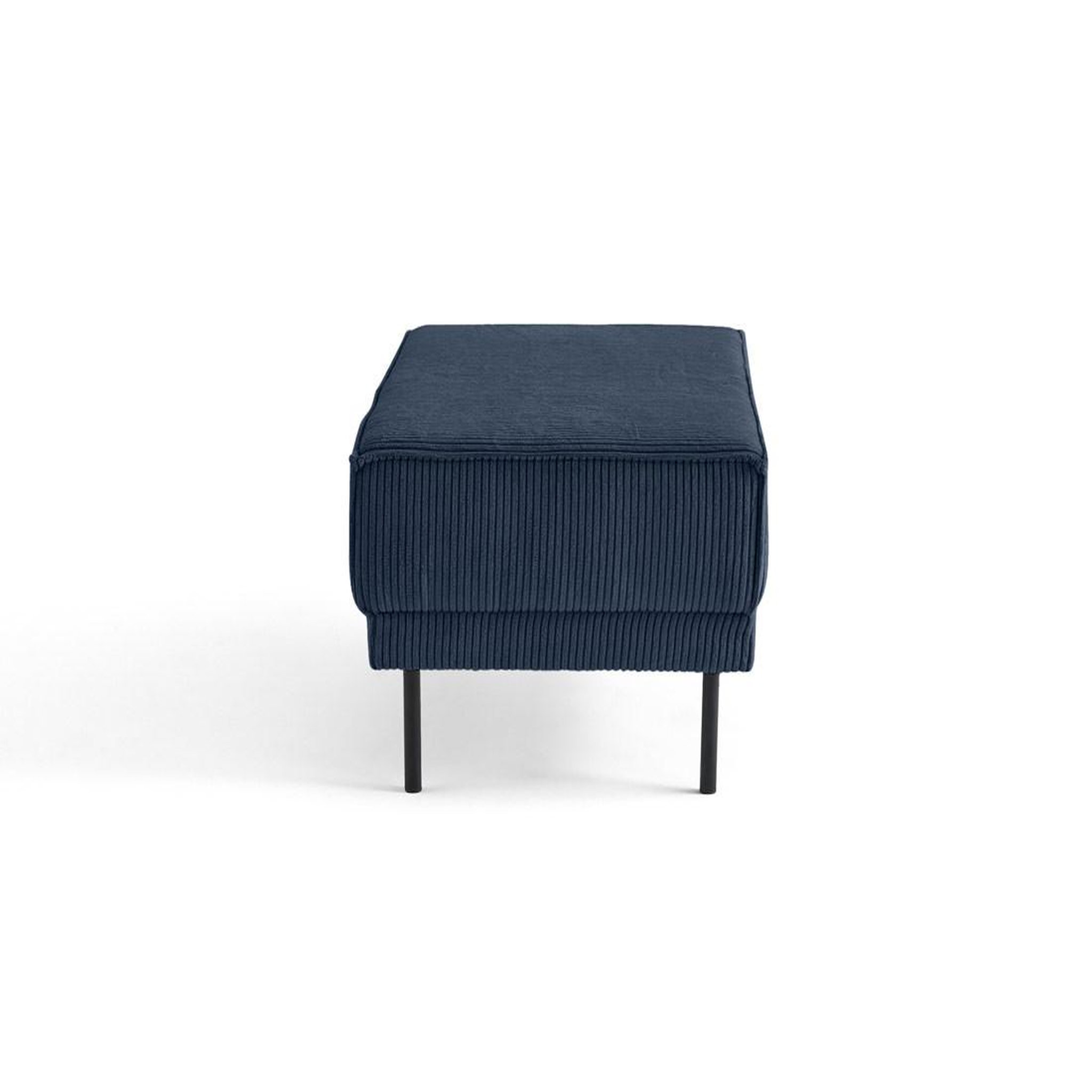Voir la diapositive 3 : BEST MOBILIER Charlie - pouf - pieds hauts - en velours côtelé