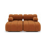 Voir la diapositive 1 : LISA DESIGN Ruby - canapé droit 4 places avec double méridienne - assise profonde - en velours texturé