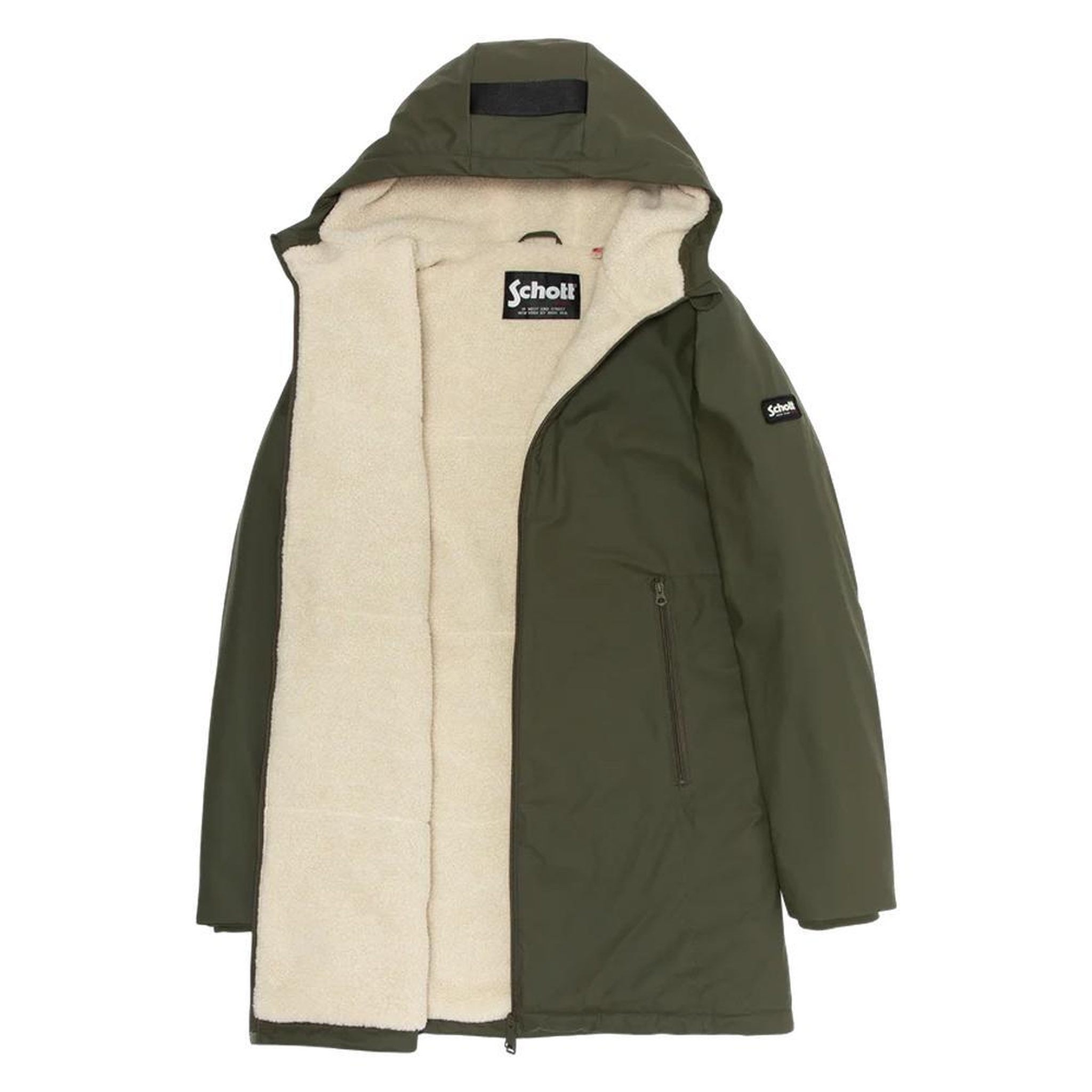 Voir la diapositive 4 : Schott Parka longue  Homme à capuche Schott JACKSON25