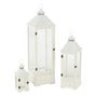 Voir la diapositive 1 : Paris Prix Lot de 3 Lanternes Tours en Bois  Cocoon  105cm Blanc