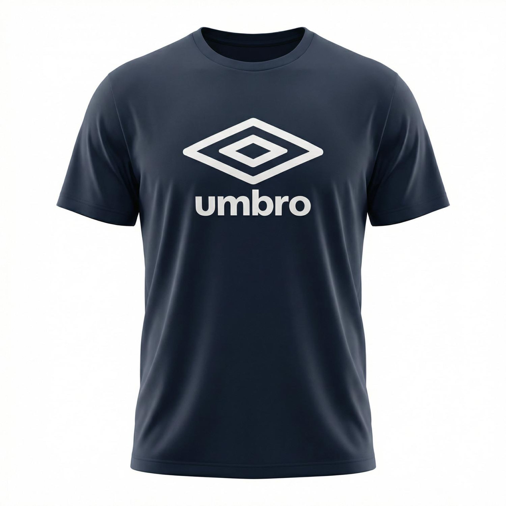 UMBRO T-shirt homme col rond regular en coton 160 gsm basic core logo. Coloris disponibles : Bleu