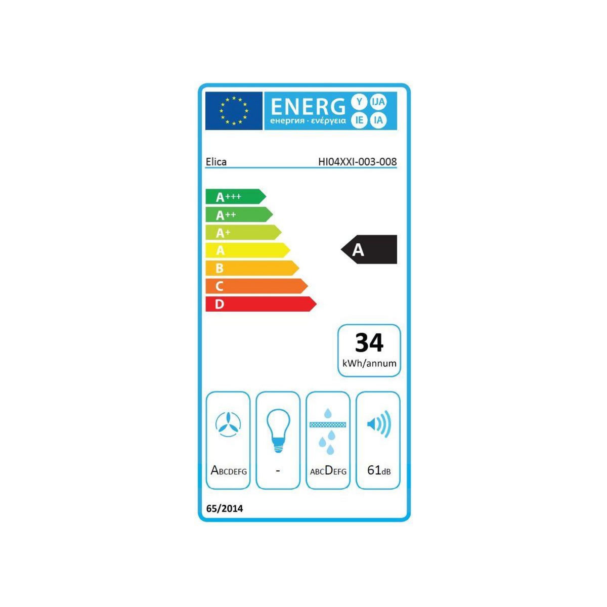 ELICA Plaque induction aspirante NIKOLATESLA VELVET BL/F BO/72