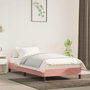 Voir la diapositive 1 : VIDAXL Cadre de lit sans matelas rose 90x200 cm velours