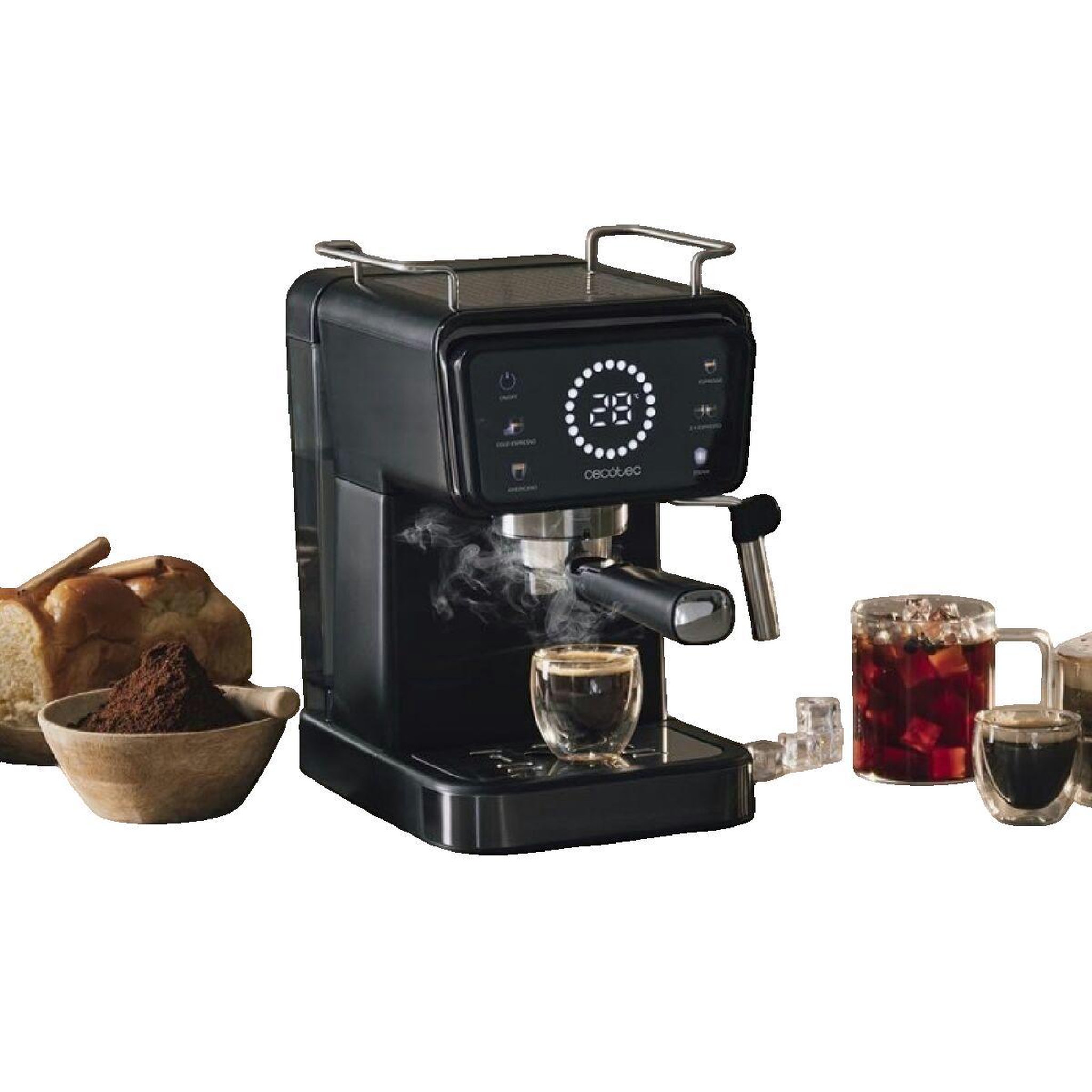 Voir la diapositive 2 : CECOTEC Cafetière Cecotec Power Espresso Touch ColdBrew