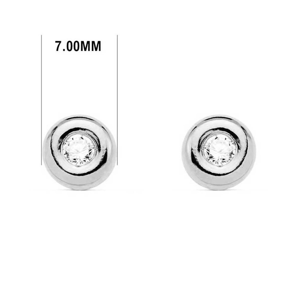 L'ATELIER D'AZUR Boucles d'Oreilles Solitaires Diamants de Synthèse 0.30 Carats - Or 18 Carats 750 Blanc