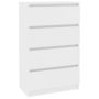 Voir la diapositive 2 : VIDAXL Buffet Blanc 60x35x98,5 cm Bois d'ingenierie