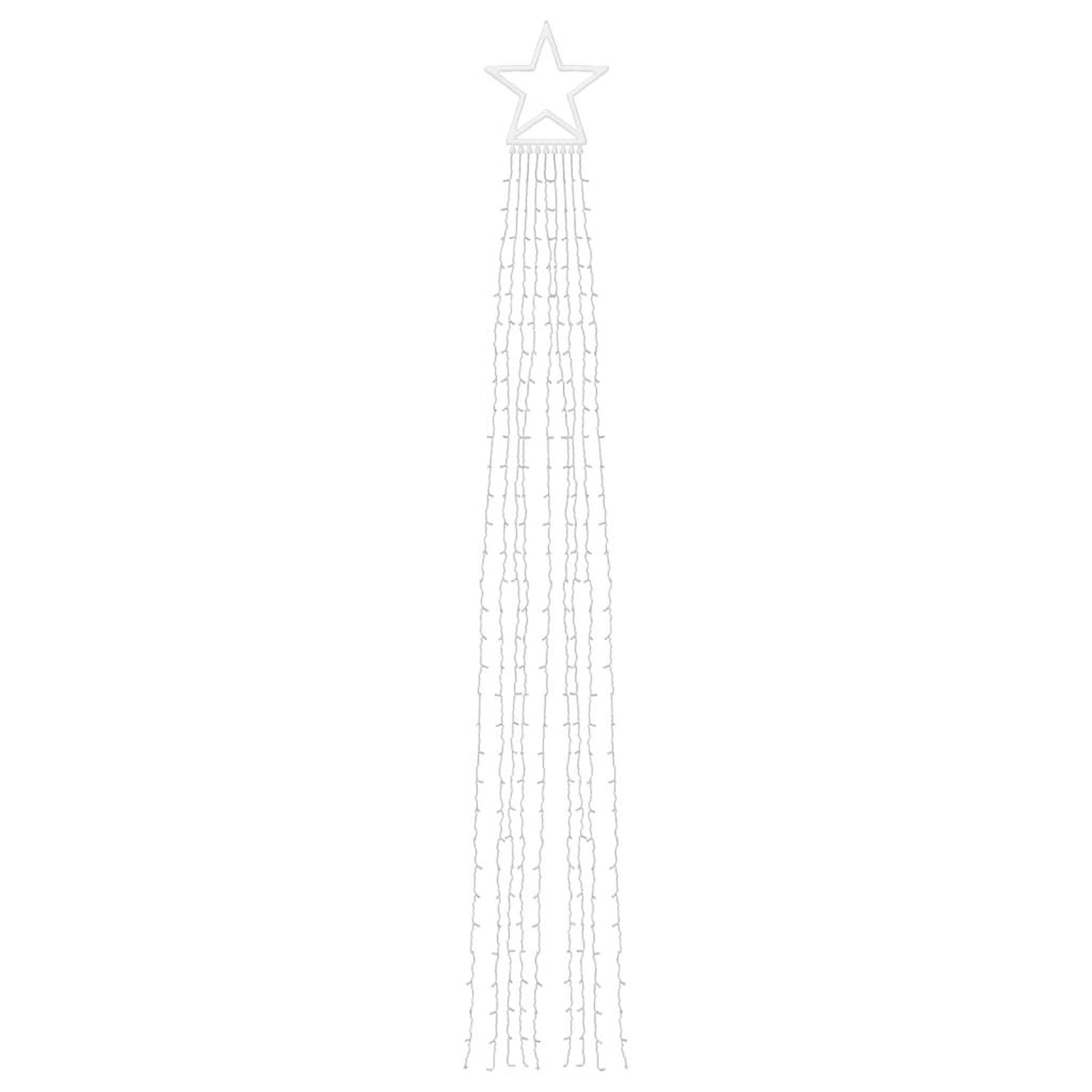 Voir la diapositive 5 : VIDAXL Guirlande de sapin de Noël 320 LED bleu 375 cm