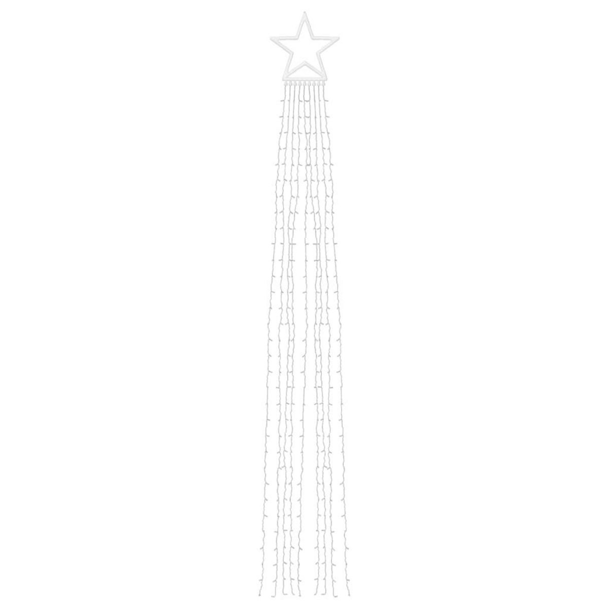 VIDAXL Guirlande de sapin de Noël 320 LED bleu 375 cm