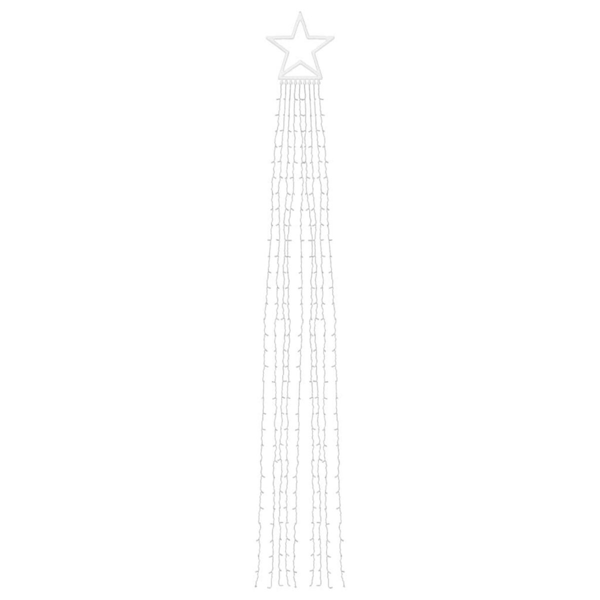 VIDAXL Guirlande de sapin de Noël 320 LED bleu 375 cm