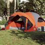 Voir la diapositive 3 : VIDAXL Tente de cabine familiale 6 personnes gris orange impermeable
