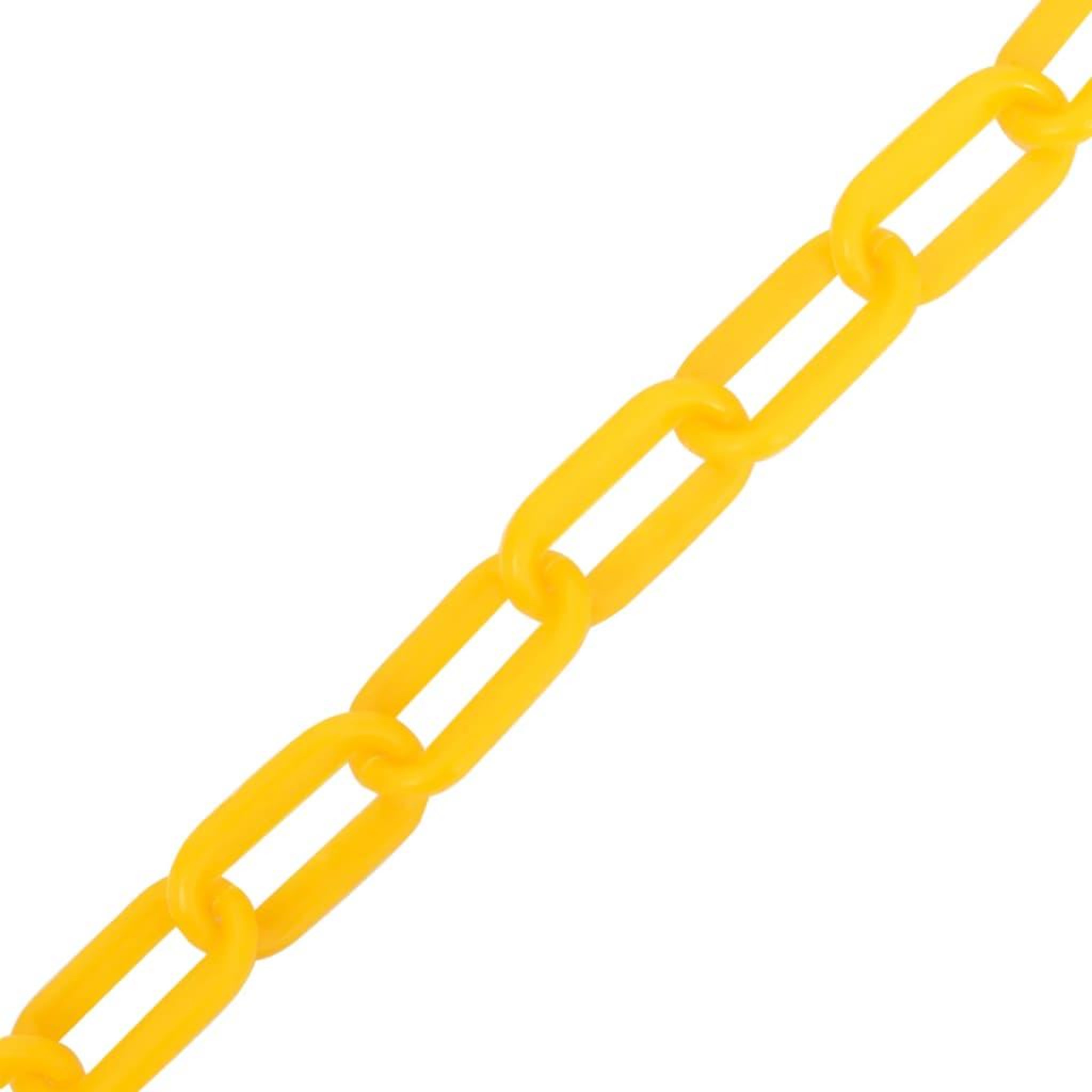 Voir la diapositive 2 : VIDAXL Chaîne d'avertissement Jaune 100 m Ø8 mm Plastique