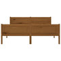 Voir la diapositive 3 : VIDAXL Cadre de lit sans matelas pin massif marron miel 160x200 cm