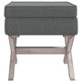 Voir la diapositive 3 : VIDAXL Tabouret de rangement Gris fonce 45x45x49 cm Tissu