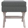 Voir la diapositive 3 : VIDAXL Tabouret de rangement Gris fonce 45x45x49 cm Tissu