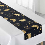 Paris Prix Nappe & Chemin de Table  Euphoria  140x250cm Blanc & Noir