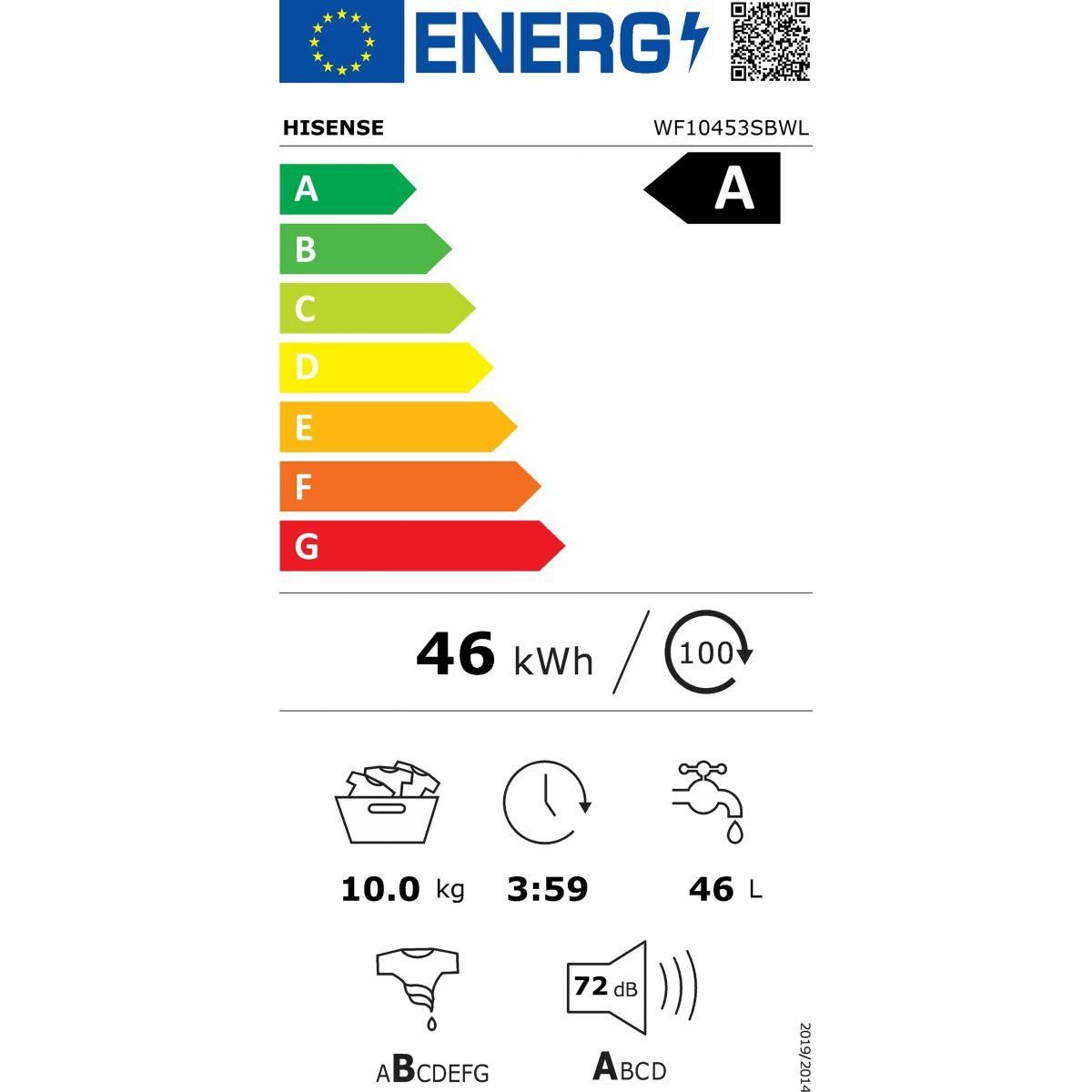Hisense Lave linge hublot WF10453SBWL