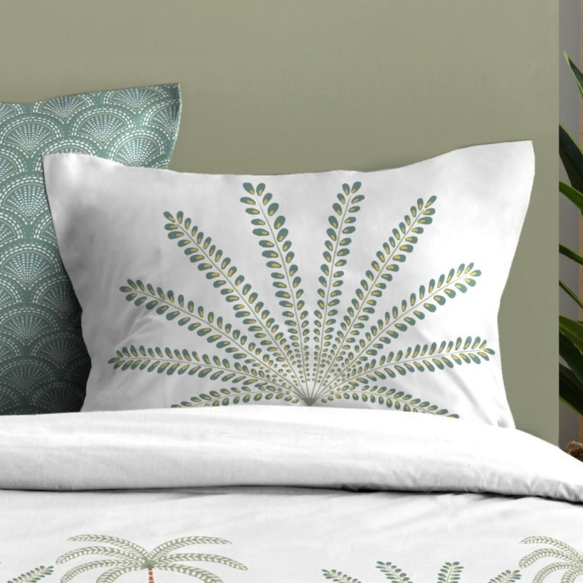 STOF Housse de couette 240x220 MORPHEA + 2 taies coton 57 fils