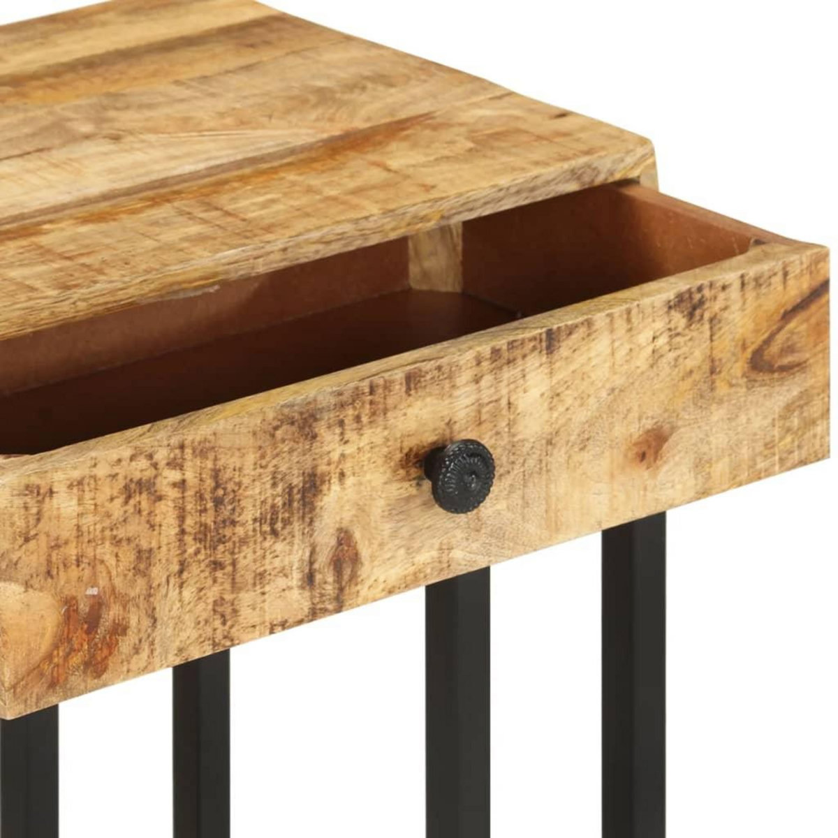 VIDAXL Table d'appoint en forme d'U 45x30x61cm Bois de manguier massif