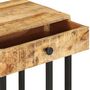 Voir la diapositive 5 : VIDAXL Table d'appoint en forme d'U 45x30x61cm Bois de manguier massif