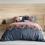 Voir la diapositive 1 : ATELIER DU COTON Housse de couette 240x220 FLORA + 2 taies coton 57 fils