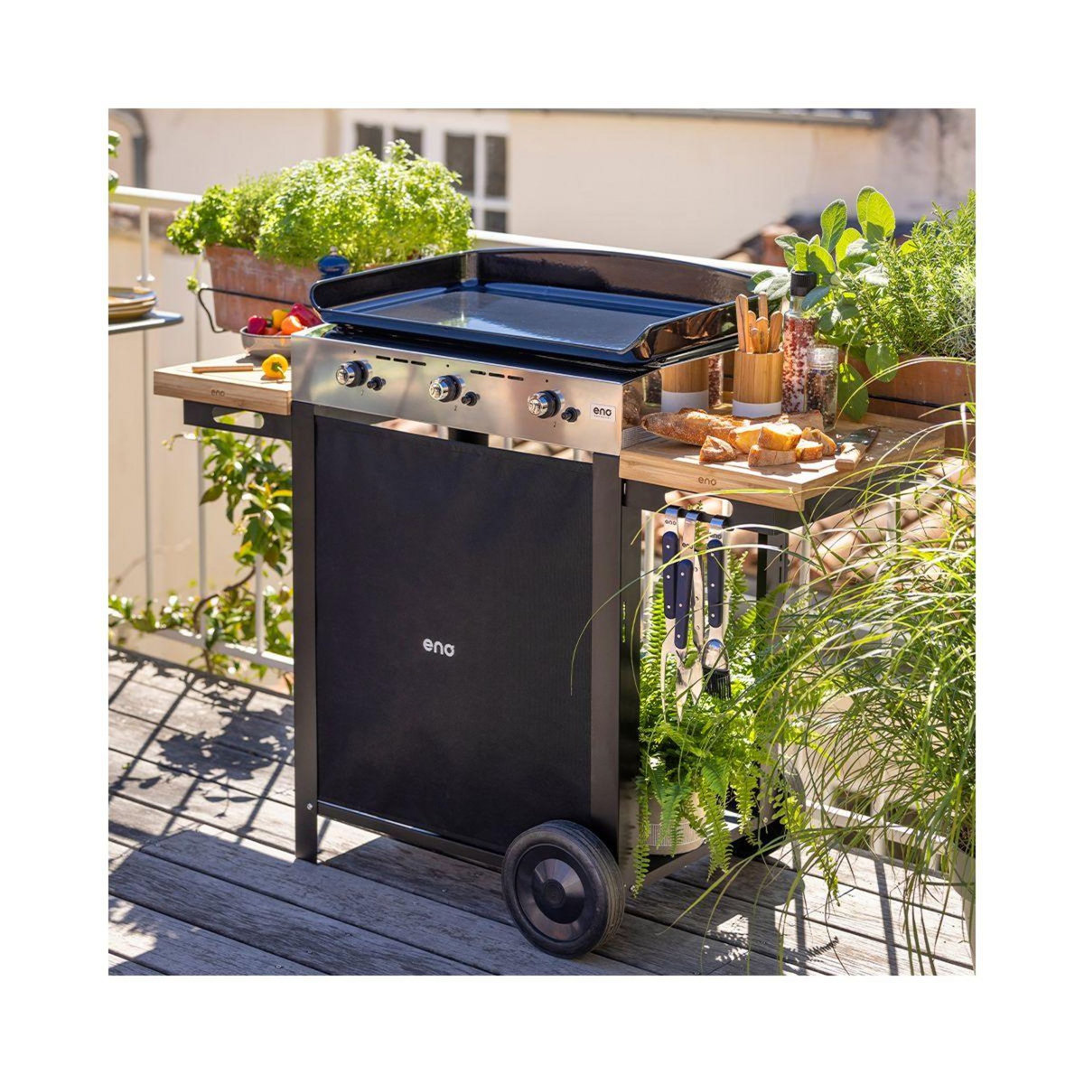 Eno Plancha gaz Combo Initial 65 Inox