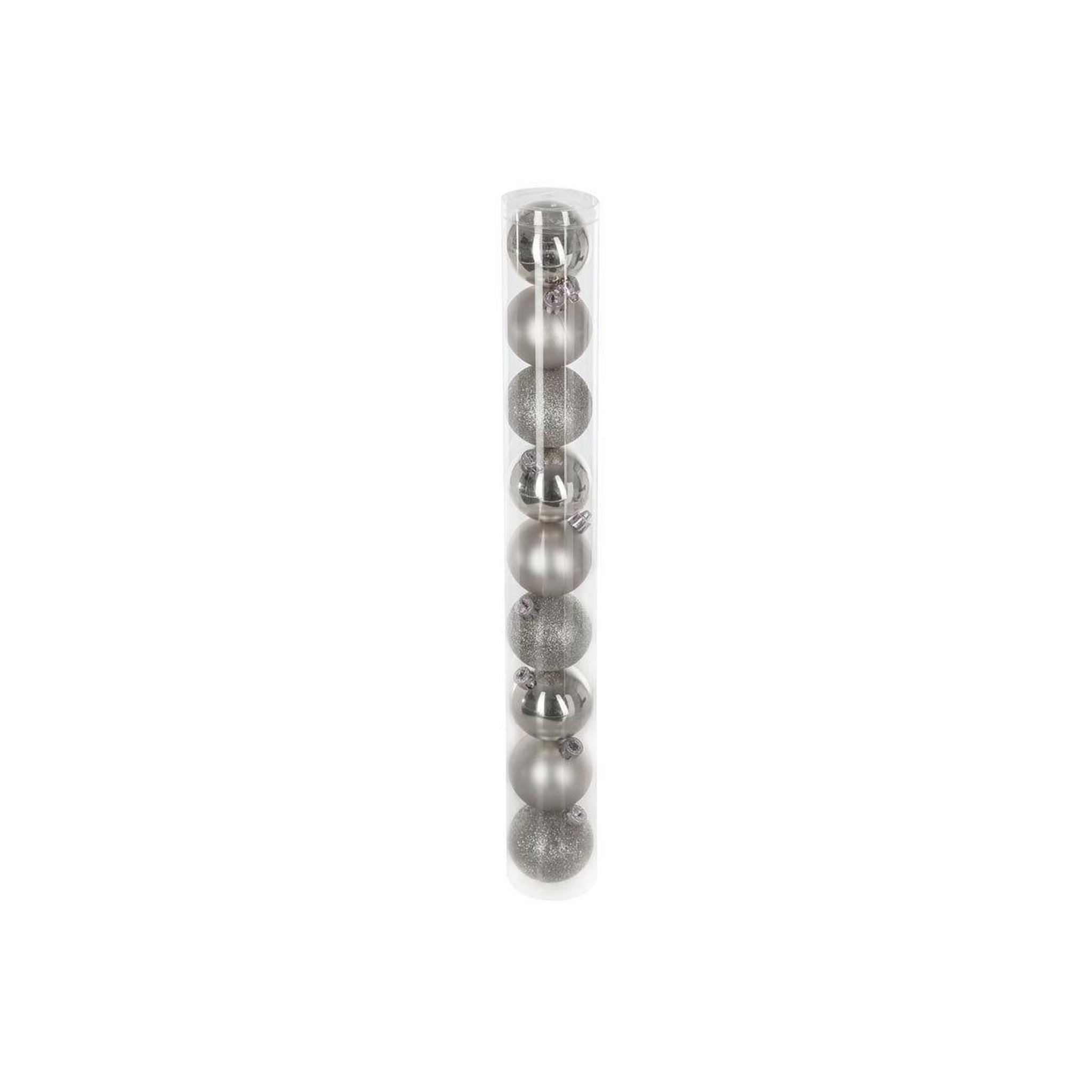FEERIC LIGHT & CHRISTMAS Lot de 9 boules de noël  colorama  6cm argent